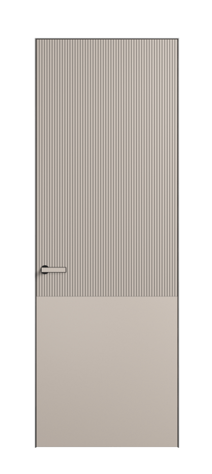 Дверь межкомнатная Вельвет АКП 8205 Матовый светло-бежевый. Скрытый короб Черный Цена 70469 . Фабрика дверей Волховец 8 (800) 551 43 19 Межкомнатная дверь Вельвет АКП 8205 Матовый светло-бежевый. Цена 70469 | Volhovec