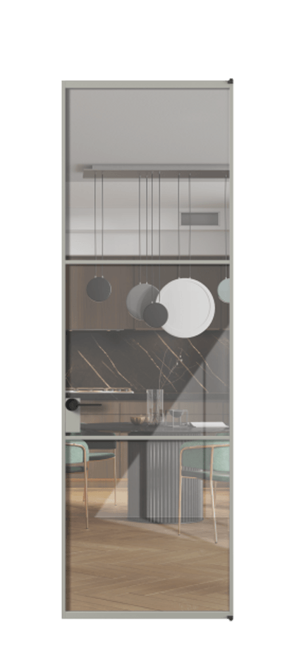 Алюминиевая дверь АЛПЛ040.03 Алюминий нейтральный серый Рефлективное прозрачное стекло "Стопсол", калёное. Без короба АНСР Цена 130370 Стоимость комплекта двери включает: 1. Полотно (600/650/700/750/800/850/900/950*2000-2400 мм).
2. Короб
3. Комплект фурнитуры (2 торцевые петли и магнитный замок с ответной планкой). Фабрика дверей Волховец 8 (800) 551 43 19 Алюминиевая дверь АЛПЛ040.03 Алюминий нейтральный серый Рефлективное прозрачное стекло "Стопсол", калёное Цена 130370 | Volhovec