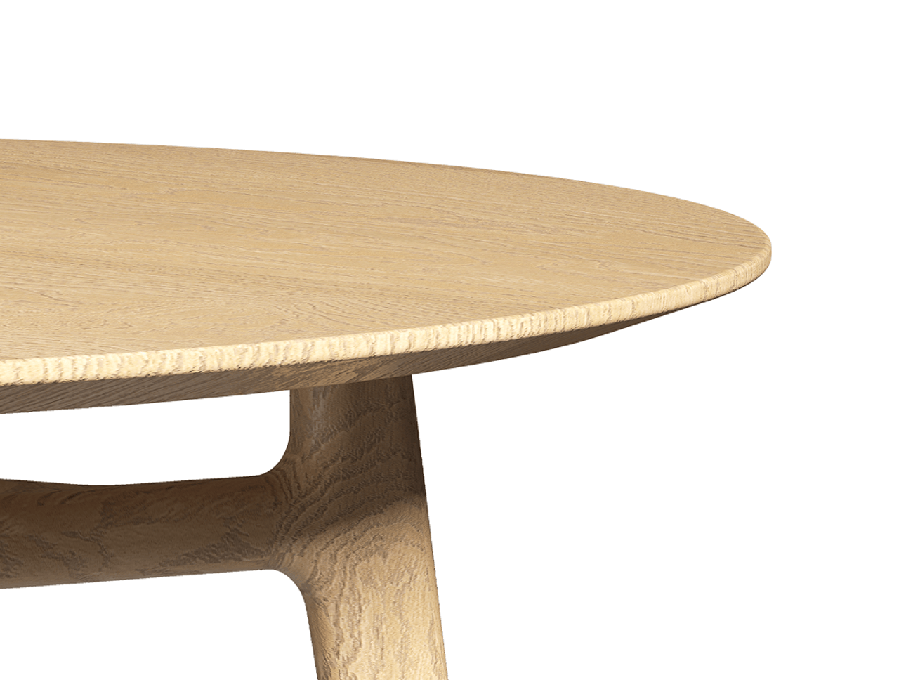 Стол Primo обеденный круглый Дуб соломенный матовый