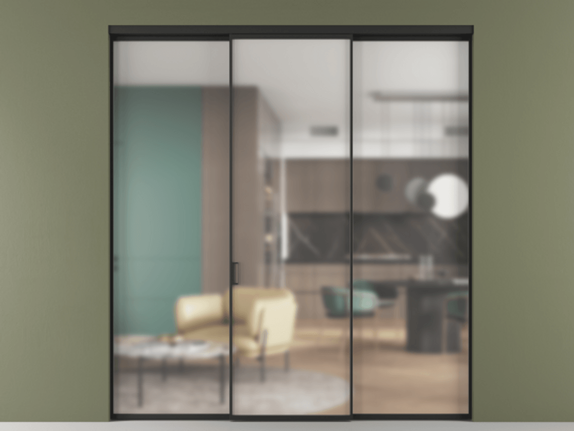 Перегородка Формато внутри проёма 3 створки АЛПР 040.01 Алюминий Черный Сатинированное стекло "Мателюкс Кристал Вижн", калёное, матовое, каленое 6 мм. Скрытый короб ЧЕР Цена 245420 ₽ 1. Полотно 3 шт. (800/2100 мм)
2. Комплект установки раздвижной системы
3. Базовый комплект фурнитуры
4.Ручка Рондо. Фабрика дверей Волховец 8 (800) 551 43 19 Перегородка Формато внутри проёма 3 створки АЛПР 040.01 Алюминий Черный Сатинированное стекло "Мателюкс Кристал Вижн", калёное, матовое, каленое 6 мм Цена 245420 ₽ | Volhovec