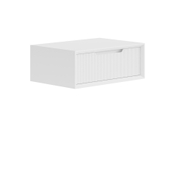 Тумба подвесная прикроватная Velvet 1 ящик Матовый белоснежный