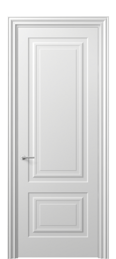 Дверь межкомнатная 8451 МБЛ. Цвет Матовый белоснежный. Материал Гладкая эмаль. Коллекция Маскот. Картинка.