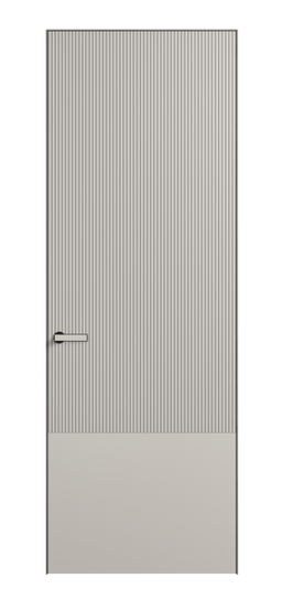 Дверь межкомнатная АКП 8203 МОС Матовый облачно-серый. Цвет Матовый облачно-серый. Материал Гладкая эмаль. Коллекция Вельвет. Картинка.
