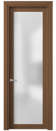 Дверь межкомнатная 2102 МШНДШ САТ. Цвет Дуб шоколадный матовый. Материал Мультишпон НатурВуд. Коллекция Планум. Картинка.