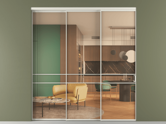 Алюминевая перегородка АЛПР 040.02_БЕЛ_ПРОЗ ОРАНЖ_new. Цвет Алюминий Белый. Материал Алюминий. Коллекция Перегородка Формато внутри проёма 3 створки с синхронным механизмом. Фото. Алюминевая перегородка АЛПР 040.02_БЕЛ_ПРОЗ ОРАНЖ_new. Цвет Алюминий Белый. Материал Алюминий. Коллекция Перегородка Формато внутри проёма 3 створки с синхронным механизмом. Картинка.