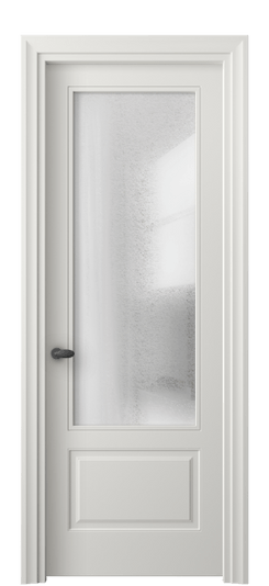 Дверь межкомнатная 8542 МСР ЛЕД. Цвет Матовый серый. Материал Гладкая эмаль. Коллекция Эссе. Картинка.