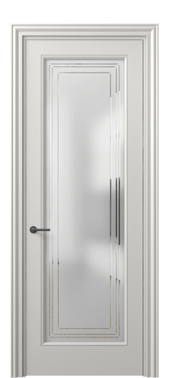 Межкомнатная дверь 8400 МСР Сатинированное стекло с гравировкой Маскот. Цвет Матовый серый. Материал Гладкая эмаль. Коллекция Маскот. Фото. Дверь межкомнатная 8400 МСР Сатинированное стекло с гравировкой Маскот. Цвет Матовый серый. Материал Гладкая эмаль. Коллекция Маскот. Картинка.