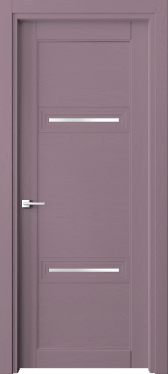 Дверь межкомнатная 6113 Пастельно-фиолетовый RAL 4009. Цвет RAL Пастельно-фиолетовый RAL 4009. Материал Массив дуба эмаль. Коллекция Эго. Картинка.