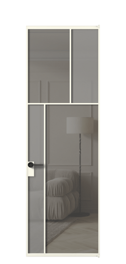 Межкомнатная дверь АЛПЛ041.22 АЖМ Серый сатин матовое + Серый прозрачное. Цвет Алюминий жемчужный. Материал Алюминий в эмали. Коллекция Мозаик. Фото. Дверь межкомнатная АЛПЛ041.22 АЖМ Серый сатин матовое + Серый прозрачное. Цвет Алюминий жемчужный. Материал Алюминий в эмали. Коллекция Мозаик. Картинка.