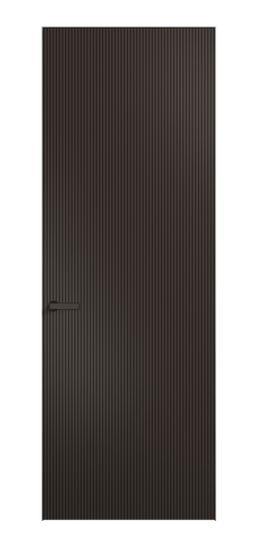 Дверь межкомнатная 8201 МАН. Цвет Матовый антрацит. Материал Гладкая эмаль. Коллекция Вельвет. Картинка.