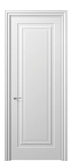 Дверь межкомнатная 8401 МБЛ. Цвет Матовый белоснежный. Материал Гладкая эмаль. Коллекция Маскот. Картинка.