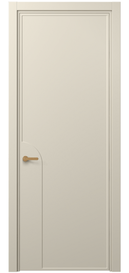 Дверь межкомнатная 8605 МБСР. Цвет Матовый бежево-серый. Материал Гладкая эмаль. Коллекция Фрэйм. Картинка.