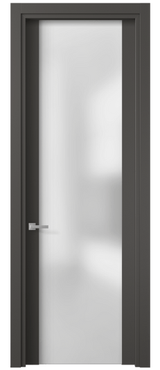 Межкомнатная дверь 4114 ПЭГФ САТ. Цвет ПЭТ графитовый. Материал ПЭТ. Коллекция Планум. Фото. Дверь межкомнатная 4114 ПЭГФ САТ. Цвет ПЭТ графитовый. Материал ПЭТ. Коллекция Планум. Картинка.