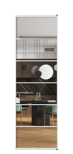 Межкомнатная дверь АЛПЛ040.04 Crystalvision АСР. Цвет Алюминий серый. Материал Алюминий в эмали. Коллекция Формато. Фото. Дверь межкомнатная АЛПЛ040.04 Crystalvision АСР. Цвет Алюминий серый. Материал Алюминий в эмали. Коллекция Формато. Картинка.