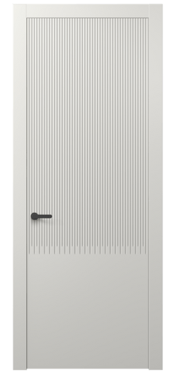 Дверь межкомнатная АКП 8627 МСР. Цвет Матовый серый. Материал Гладкая эмаль. Коллекция Дюна. Картинка.