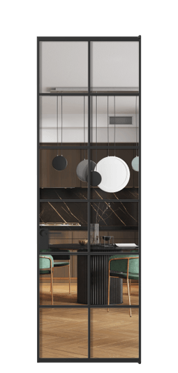 Межкомнатная дверь АЛПЛ040.05 Crystalvision ЧЕР. Цвет Алюминий Черный. Материал Алюминий. Коллекция Формато. Фото. Дверь межкомнатная АЛПЛ040.05 Crystalvision ЧЕР. Цвет Алюминий Черный. Материал Алюминий. Коллекция Формато. Картинка.