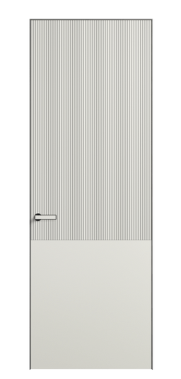 Дверь межкомнатная 8205 МЖМ. Цвет Матовый жемчужный. Материал Гладкая эмаль. Коллекция Вельвет. Картинка.