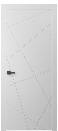 Дверь межкомнатная 8048 МБЛ. Цвет Матовый белоснежный. Материал Гладкая эмаль. Коллекция Линия. Картинка.