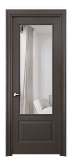 Межкомнатная дверь 8542 МАН ЗЕР. Цвет Матовый антрацит. Материал Гладкая эмаль. Коллекция Эссе. Фото. Дверь межкомнатная 8542 МАН ЗЕР. Цвет Матовый антрацит. Материал Гладкая эмаль. Коллекция Эссе. Картинка.