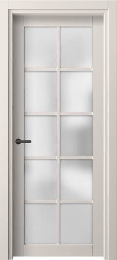 Дверь межкомнатная 2106 ПЭТБ САТ. Цвет ПЭТ тёплый-белый. Материал ПЭТ. Коллекция Нео. Картинка.