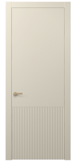 Дверь межкомнатная 8645 МБСР . Цвет Матовый бежево-серый. Материал Гладкая эмаль. Коллекция Альба. Картинка.