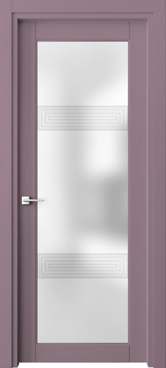 Дверь межкомнатная 6112 Пастельно-фиолетовый RAL 4009 3D. Цвет RAL Пастельно-фиолетовый RAL 4009. Материал Массив дуба эмаль. Коллекция Эго. Картинка.