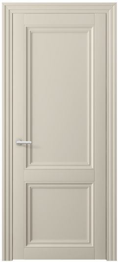 Дверь межкомнатная 2523 ПЭСБ. Цвет ПЭТ светло-бежевый. Материал ПЭТ. Коллекция Центро. Картинка.