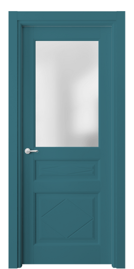 Дверь межкомнатная 6344 NCS S 4030-B10G. Цвет NCS NCS S 4030-B10G. Материал Гладкая эмаль. Коллекция Тоскана Ромбо. Картинка.