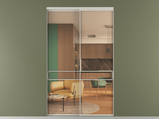 Алюминевая перегородка vn2_02_ Алюминий тёплый серый Прозрачное оранжевое стекло, триплекс, 6мм. Цвет Алюминий тёплый серый. Материал Алюминий в эмали. Коллекция Перегородка Формато внутри проёма 2 створки. Фото. Алюминевая перегородка vn2_02_ Алюминий тёплый серый Прозрачное оранжевое стекло, триплекс, 6мм. Цвет Алюминий тёплый серый. Материал Алюминий в эмали. Коллекция Перегородка Формато внутри проёма 2 створки. Картинка.