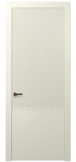 Дверь межкомнатная 8627 ММБ . Цвет Матовый молочно-белый. Материал Гладкая эмаль. Коллекция Дюна. Картинка.