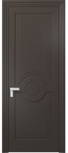 Дверь межкомнатная 8361 МАН. Цвет Матовый антрацит. Материал Гладкая эмаль. Коллекция Рокка. Картинка.