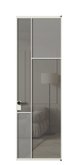 Межкомнатная дверь АЛПЛ041.11 АСР Серый сатин матовое + Серый прозрачное. Цвет Алюминий серый. Материал Алюминий в эмали. Коллекция Мозаик. Фото. Дверь межкомнатная АЛПЛ041.11 АСР Серый сатин матовое + Серый прозрачное. Цвет Алюминий серый. Материал Алюминий в эмали. Коллекция Мозаик. Картинка.