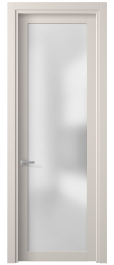 Дверь межкомнатная 2102 ПЭТБ САТ. Цвет ПЭТ тёплый-белый. Материал ПЭТ. Коллекция Планум. Картинка.