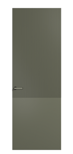 Дверь межкомнатная АКП 8205 МОТ Матовый оливковый тёмный. Цвет Матовый оливковый тёмный. Материал Гладкая эмаль. Коллекция Вельвет. Картинка.