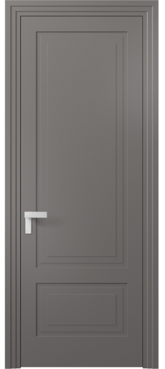 Дверь межкомнатная 8341 МКЛС. Цвет Матовый классический серый. Материал Гладкая эмаль. Коллекция Рокка. Картинка.