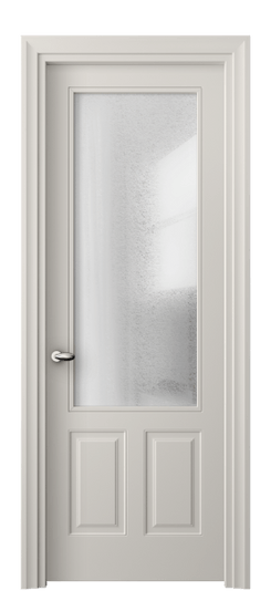 Дверь межкомнатная 8522 МОС ЛЕД. Цвет Матовый облачно-серый. Материал Гладкая эмаль. Коллекция Эссе. Картинка.