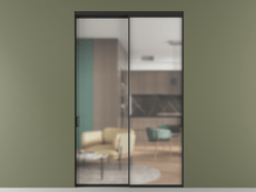 Перегородка Формато внутри проёма 2 створки