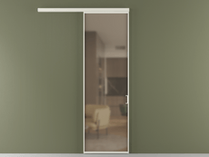 Перегородка Формато вдоль стены 1 створка